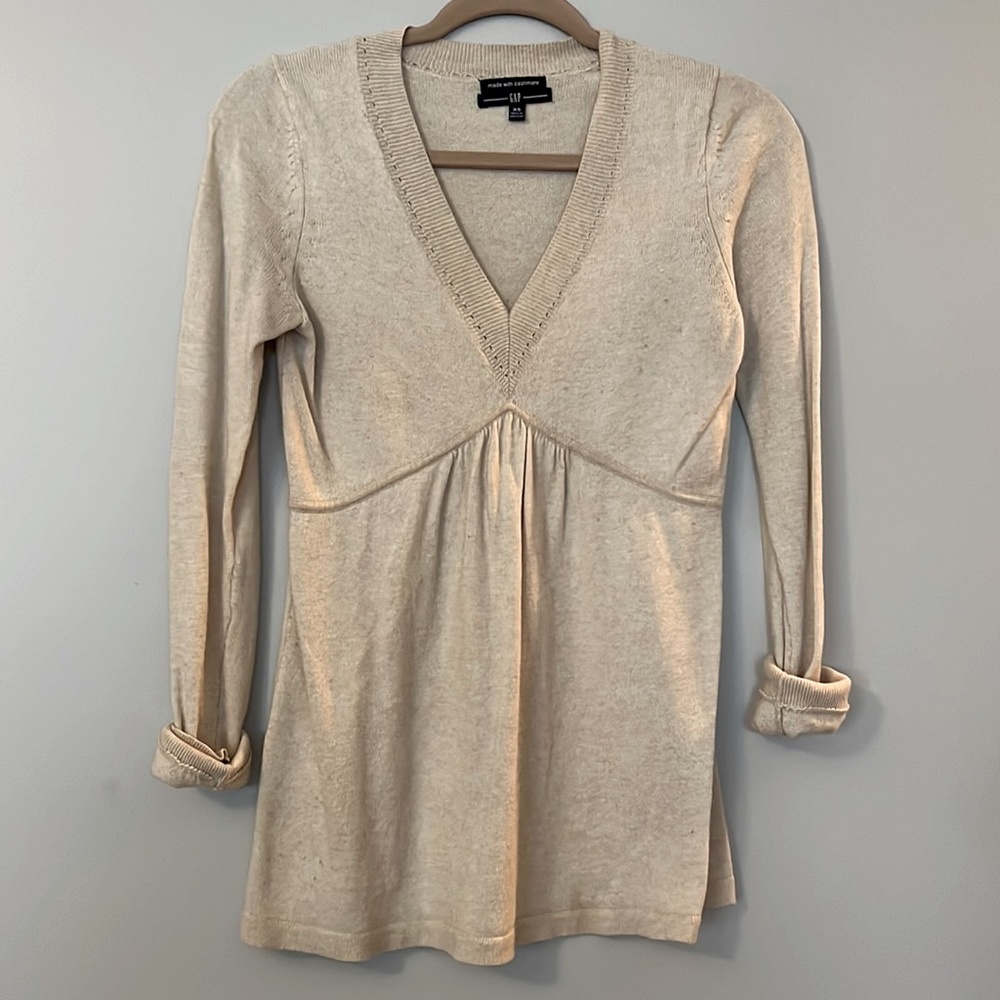 Tan Cashmere Tunic Top